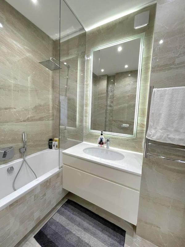 Vip Apartment 120M2 With Panoramic Windows, 22 Floor. Obolon Kijów Zewnętrze zdjęcie